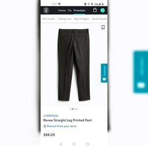 Liverpool Renee Straight Leg Printed Pant